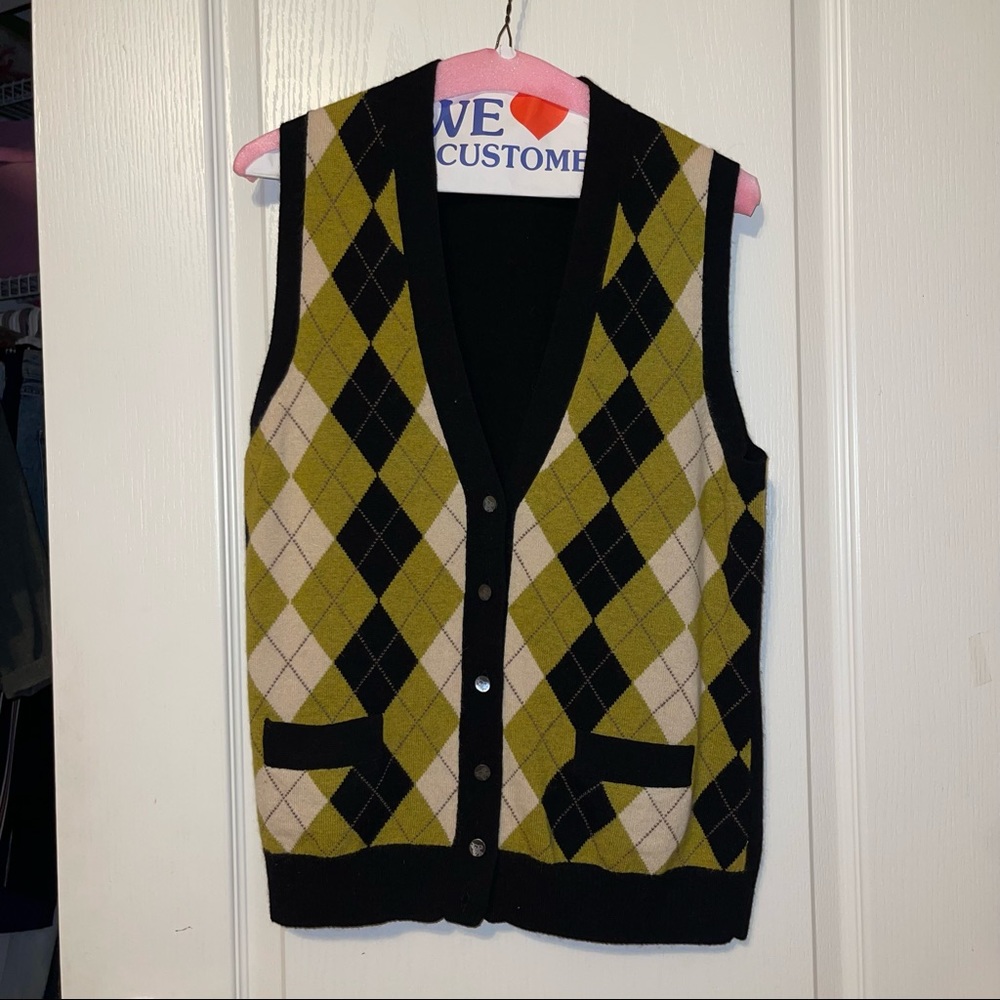 Vintage J.Crew Argyle sweater vest